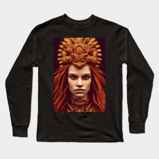 Ancient Red Haired Woman with Gold - best selling Long Sleeve T-Shirt